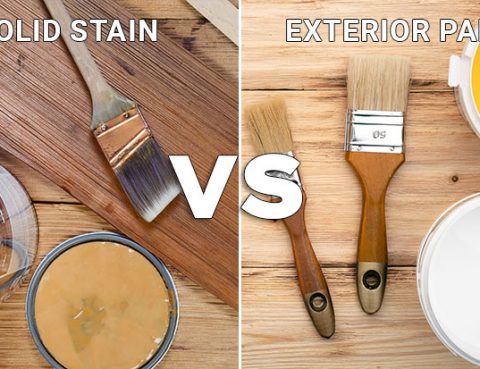 Solid stain vs Paint for Home Exteriors